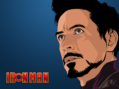 Iron Man design dribbble illustration iron man tony stark vector