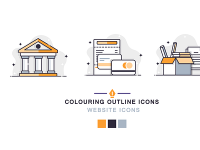 Color line icons