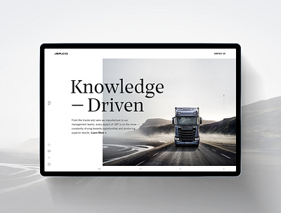 JBP Web Stuffs commericial digital interactive jbp shipping transportation truck trucking vehicle web webdesign website