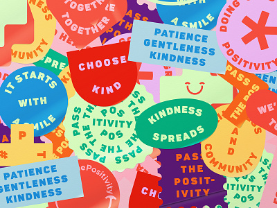 Positive Bits badge brand campaign corona coronavirus covid covid19 identity kindness positive positivity share stickers