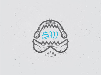 Who's up for an Ass Tatt? fish illustration jawesome logo ocean s shark shark week teeth w