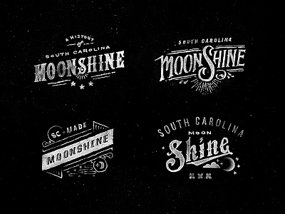 Rabbit Spit handlettering lettering moonshine rabbit spit south carolina white lightning