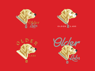 Good Boy. Old Boy. dog handlettering labrador logo old puppies puppy retriever typography yellowlab