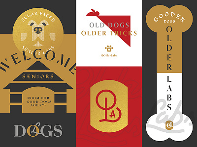 older labs are gooder dogs dog dogs labrador labs logo old older puppies puppy retriever typography