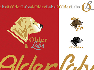 stay goldlish dog dogs labrador labs logo old older puppies puppy retriever typography
