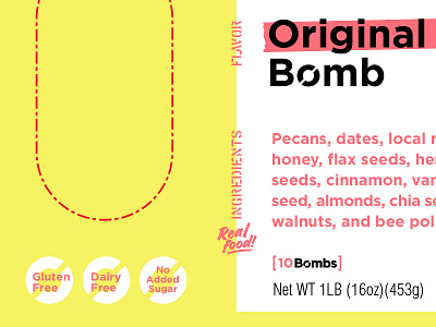 Bombs dropping soon bombs ingredients label packaging
