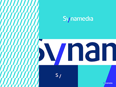 s/namedia 1:2 branding identity it lettering logo mark media pattern s syna tech wordmark