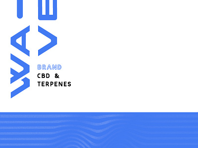 WAVE CBD brand branding cannabis cbd hemp identity logo marijuana oil terpenes vape wave