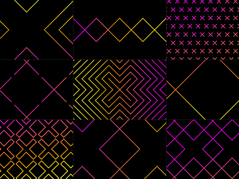 HXH Pattern branding design gradient holographic identity pattern patterns repeat x xx