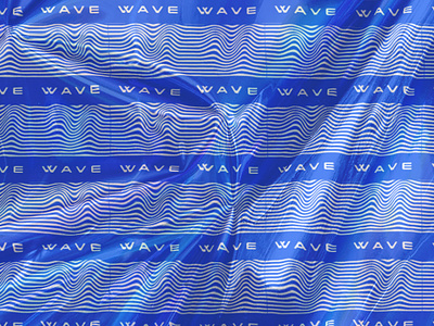WAVE Foil airwaves blue branding cbd flow foil identity pattern rhythm vape wave