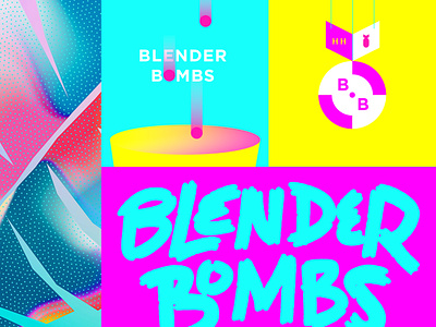 Neon Bombs 90s blender blender3d bomb bombs color flavor highlighter identity neon pop retro
