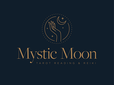 Mystic Moon Logo branding design identity illustration logo logo design typography