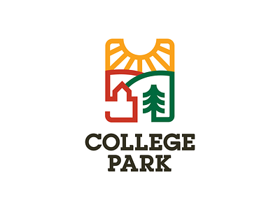 College Park Logo Concept - A Place to Grow atlanta brand branding city logo college park community georgia growth logo nature tree logo vibrant