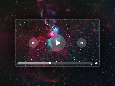 Video Player - DailyUI 057 057 blur daily ui dark mode design minimal player ui video video player