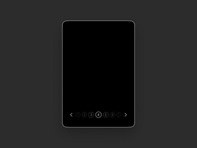 Pagination - DailyUI 085 085 daily ui dark mode design flat minimal pagination swipe ui