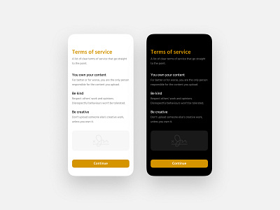 Terms of Service - DailyUI 089