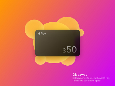 Giveaway - DailyUI 097 097 blur card daily ui design giveaway glassmorphism gradient ui