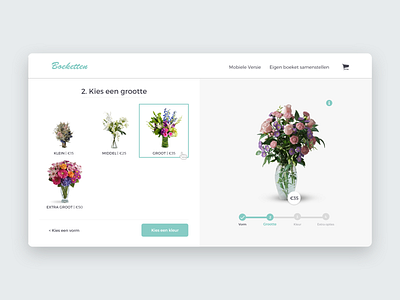 Custom Bouquets Desktop bouquets design desktop flowers laptop product shop ui visual