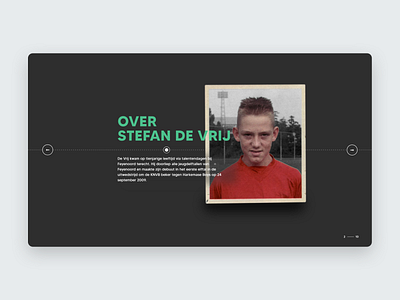 Stefan de Vrij and SEG design desktop laptop storytelling timeline ui visual