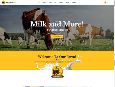 Dairy product provider website design fashion design web web design web designer web development website website design wordpress wordpress theme