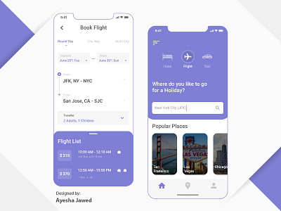 flight booking Mobile Application