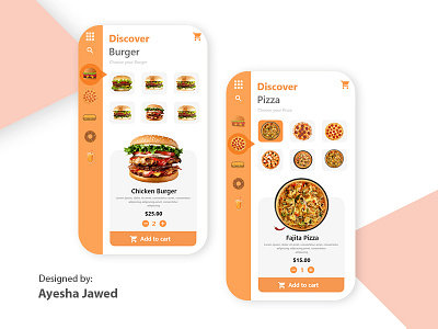 Online Order Food Application app branding design icon illustration ui ux