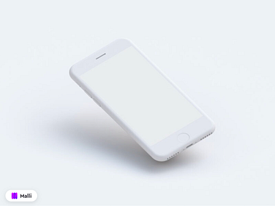 Free set of white Clay iPhone Mockups