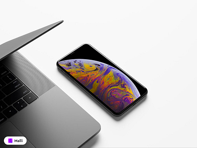 Free MacBook and iPhone XS Max Mockup download download mockup download psd free freebie freebies mock up mockup mockup design mockup template