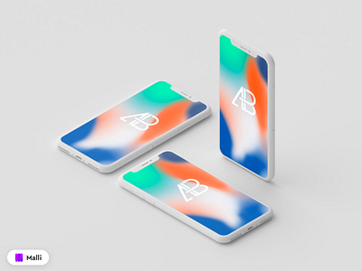 Free Clay Style iPhone X Mockups