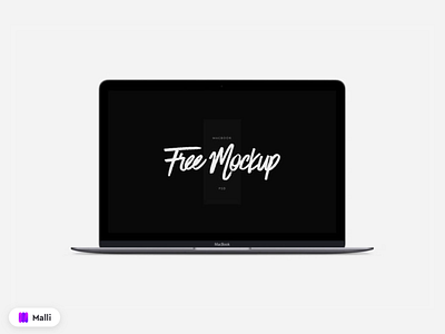 Free Scalable MacBook Mockup