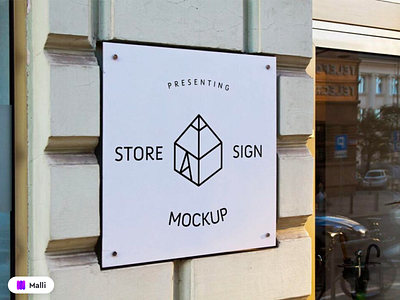 Free Store Sign Mockup