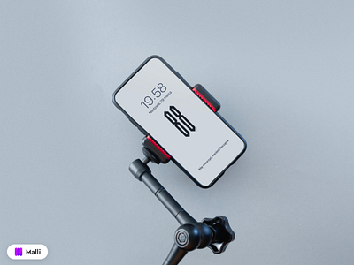 Free iPhone 11 on Tripod Mockup