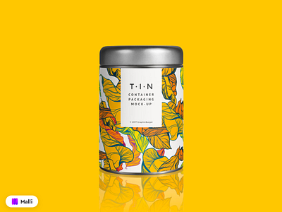 Free Tin Container Mockup