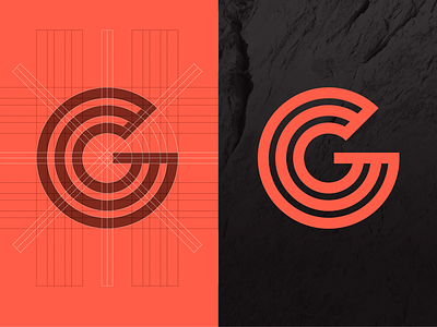 Debut Shot: Garden of the Gods Colorado Mark colorado debut g garden of the gods graphic design grid identity landmark logo mark symbol