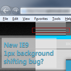 IE9 1px background-shifting bug? css html ie9 internet explorer