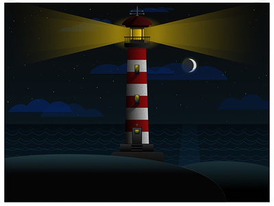 The Lighthouse (2022) dark figma illustration vectors