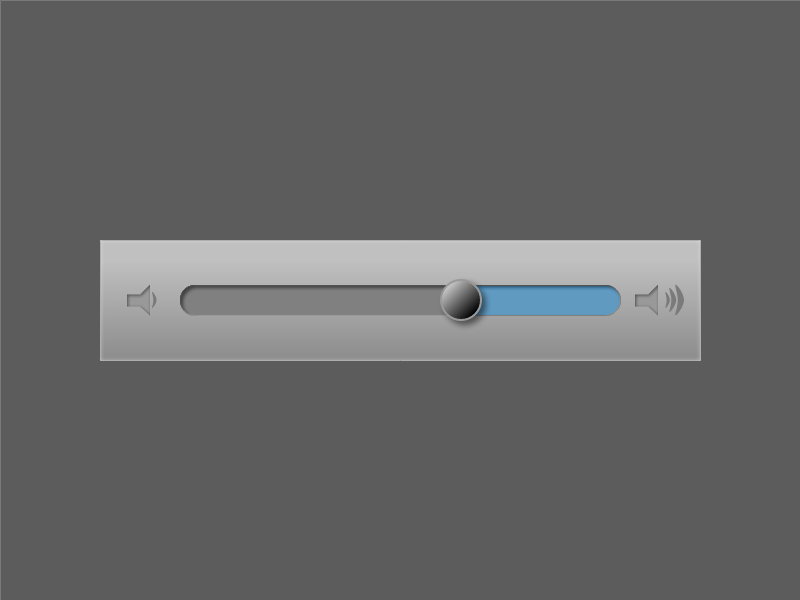 Volume Slider (created with Gravit app) by Michel Bozgounov on Dribbble