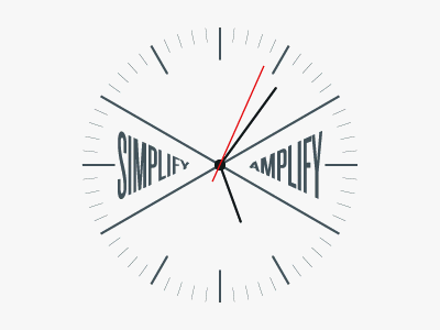 Simplify Amplify Clock (animated) animation clock fireworks gif grey red