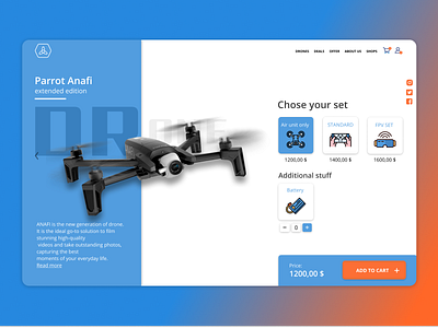 Drone e-commerce design e commerce ecommerce mobile uiux ux uxdesign uxui