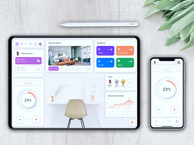 Smart home tablet and mobile app figma figmadesign home internet of things internetofthings mobile mobile app mobile app design smart smart home smarthome smartphone tablet tablet app tablet design ux uxui