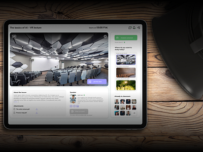 VR e-learning class idea design dribbble dribbbleshot e learning gogles learning app learning management system learning platform tablet ui ux uxui vr vr design vr gogles