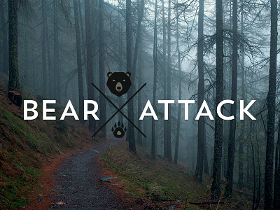 Bear Attack band bear logo x