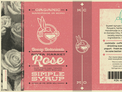 Rivermarket Rose craft design food label logo texture
