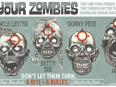 Psa design illustration zombies