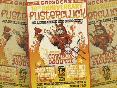 Fustercluck design illustration poster