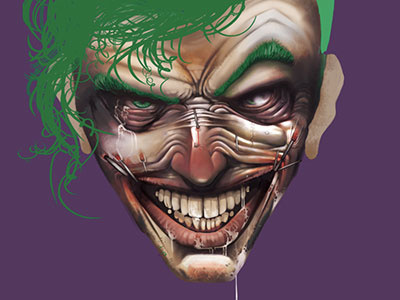 Joker Progress Shot drawing illustration joker