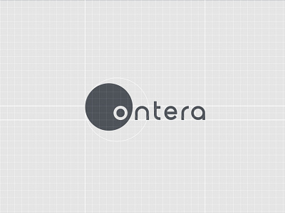 Ontera Logo – details branding geometry grid logo identity lettering logo typography