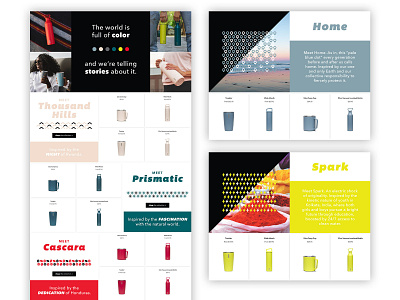 MiiR Color e-Commerce drinkware ecommerce marketing campaign miir new color pattern ui ux website