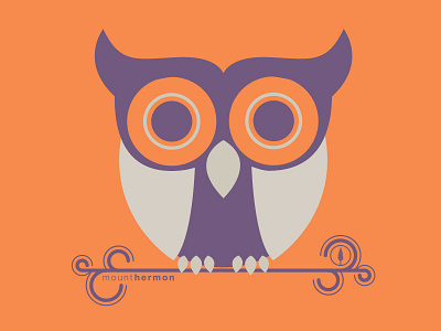 Owl Tee illustrator mount hermon owl screen print vector