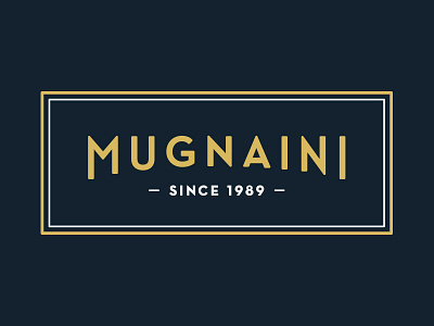 Mugnaini Logo branding identity logo typography wordmark